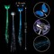 15 Pack Led Light Up Fairy Hair Accessories Braid Extension Clips for Women Girls, Glow in the Dark Party Favors Supplies Neon Rave Accessories Wig for Festival Halloween Christmas Birthday